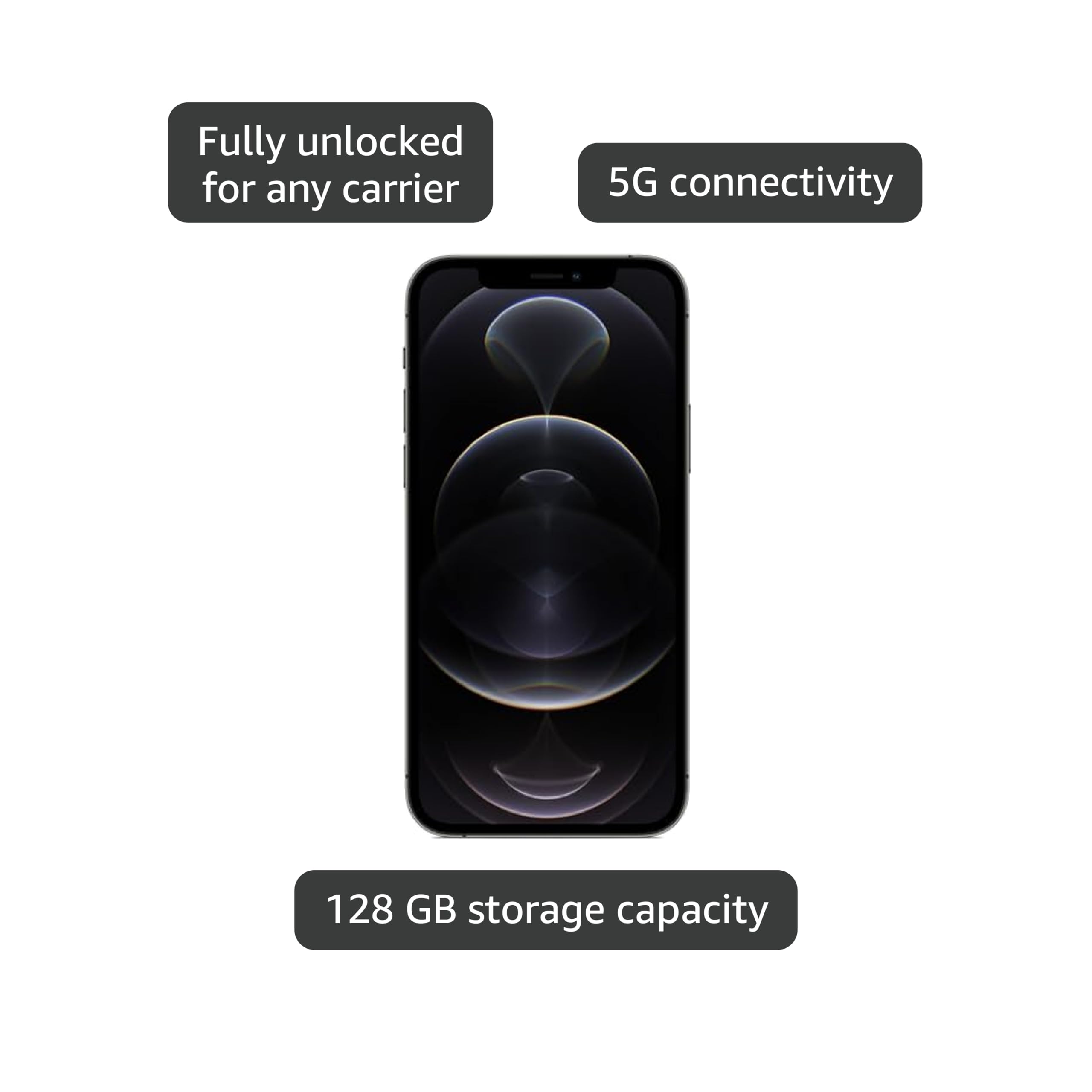 Amazon.com: Apple iPhone 12 Pro, 128GB, Graphite - Verizon Amazon.com: Apple iPhone 12 Pro, 128GB, Graphite - Verizon